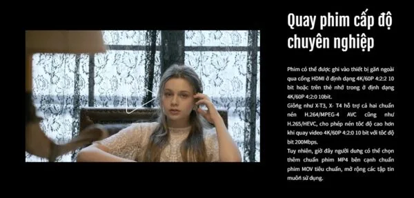 Khả năng quay video ấn tượng với 4K UHD và DCI 4K