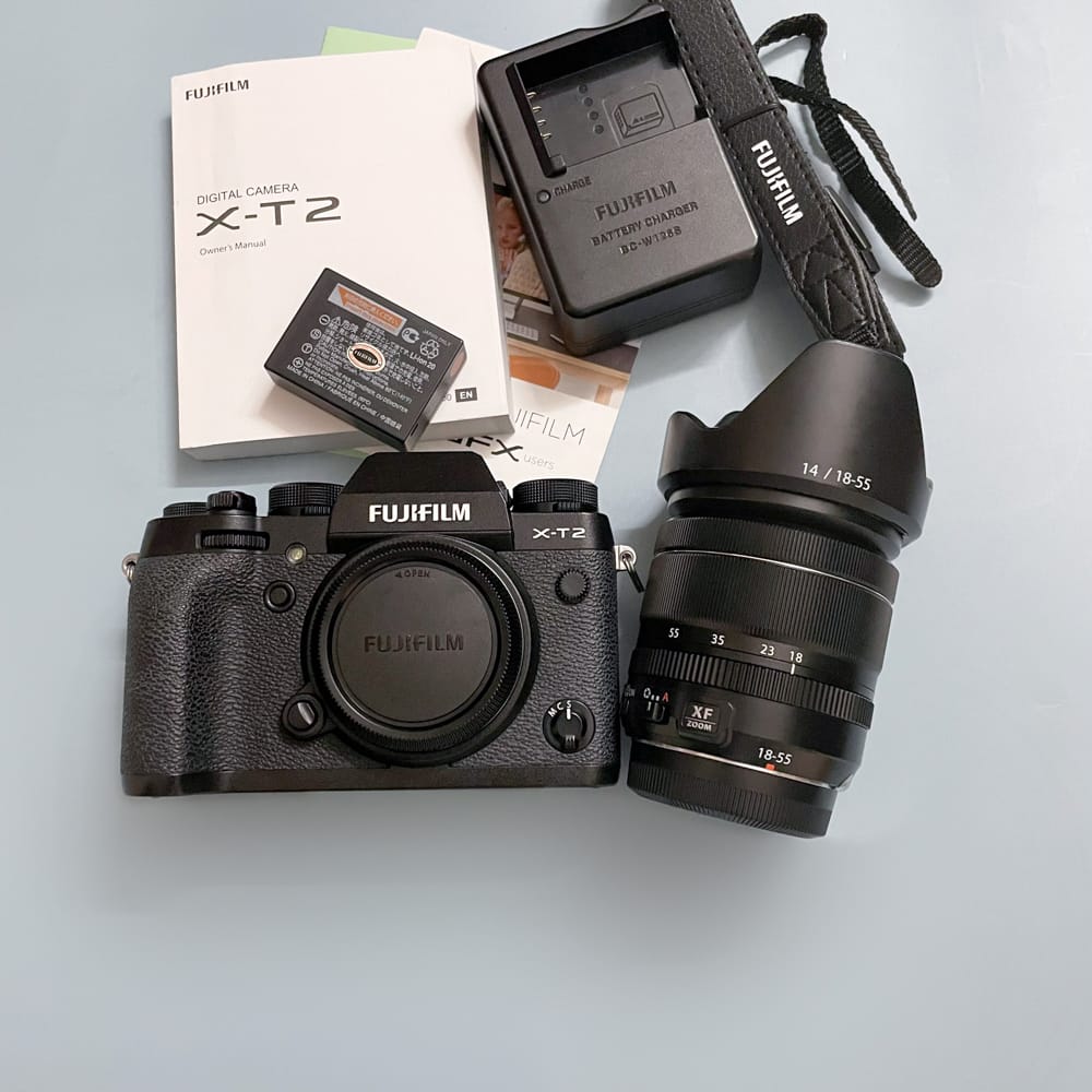 Máy ảnh Fujifilm X-T2 Cũ + Lens XF 18-55mm F2.8-4 (2nd)